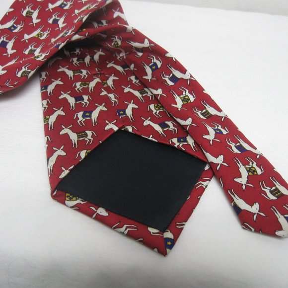 Vintage DNC Democratic National Convention Silk Tie Donkey Politics - Picture 5 of 5